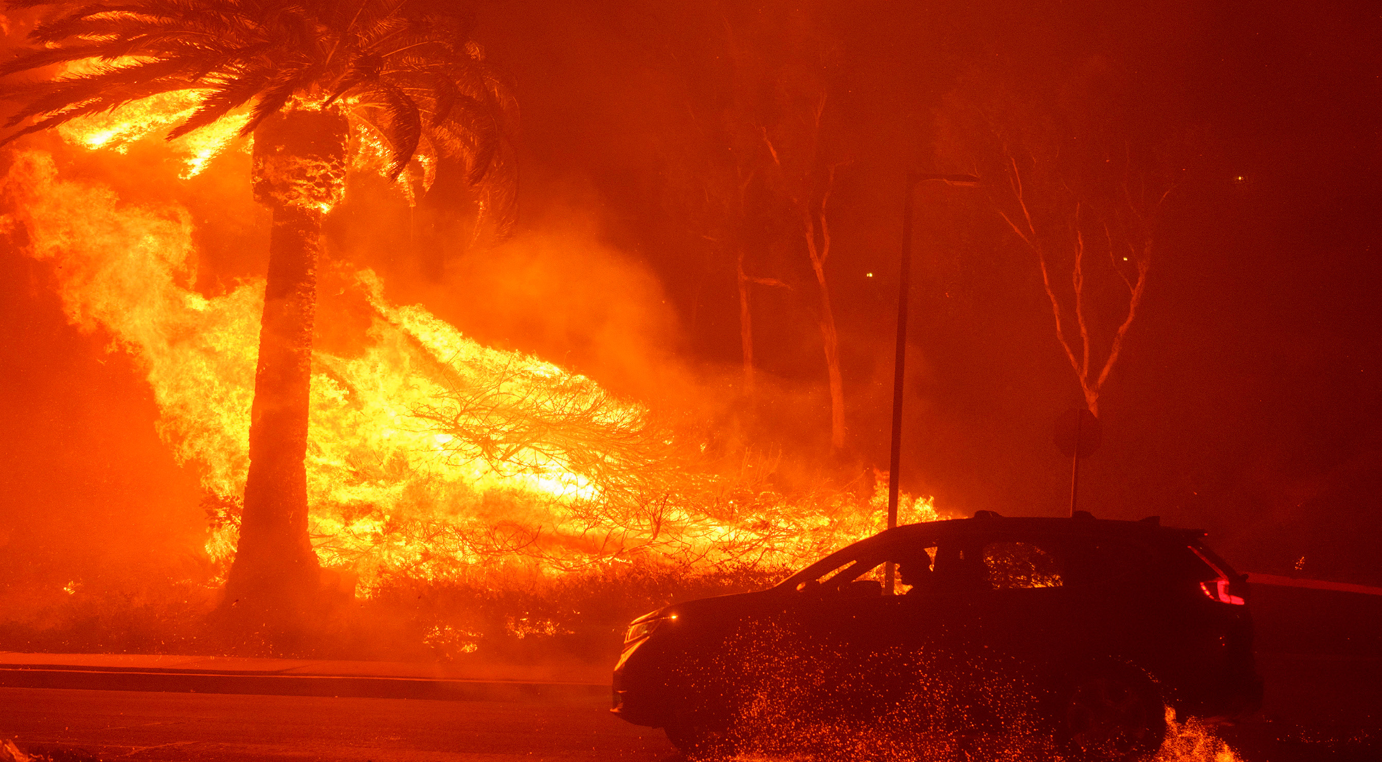 Celebrities And Coastal Residents Flee From Wind-Driven Wildfire In ...