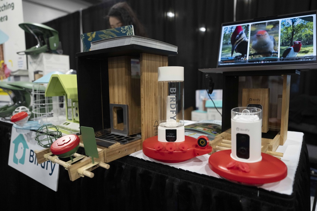 Birdfy showcases their bird feeders with built-in cameras during 2025 CES Unveiled