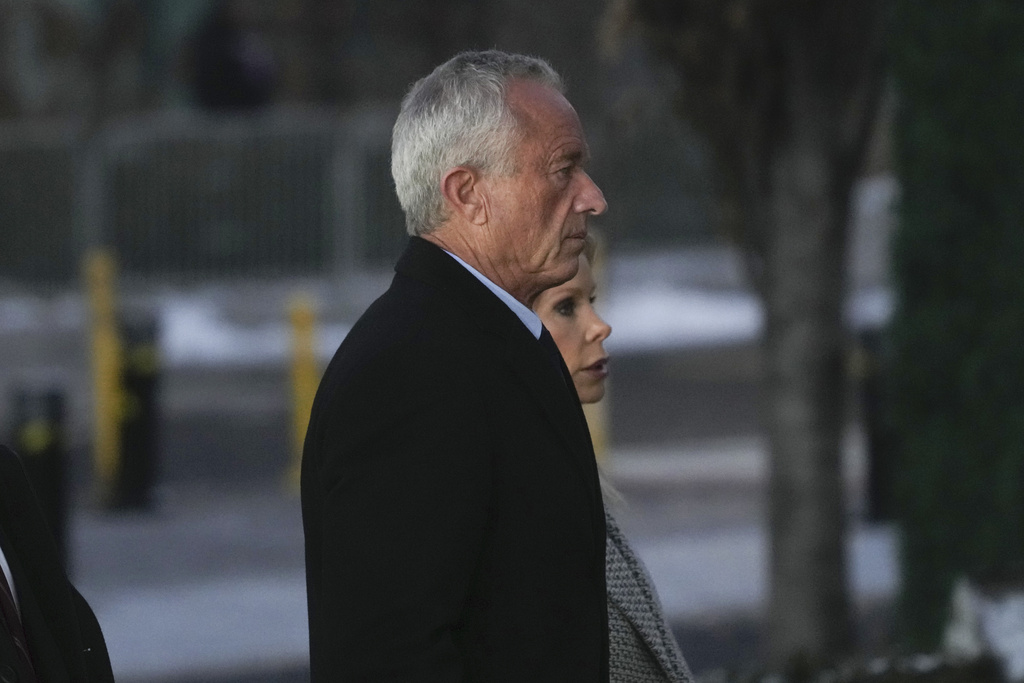 Robert F. Kennedy Jr. arrives for a church service to be attended by President-elect Donald Trump and his wife Melania at St. John