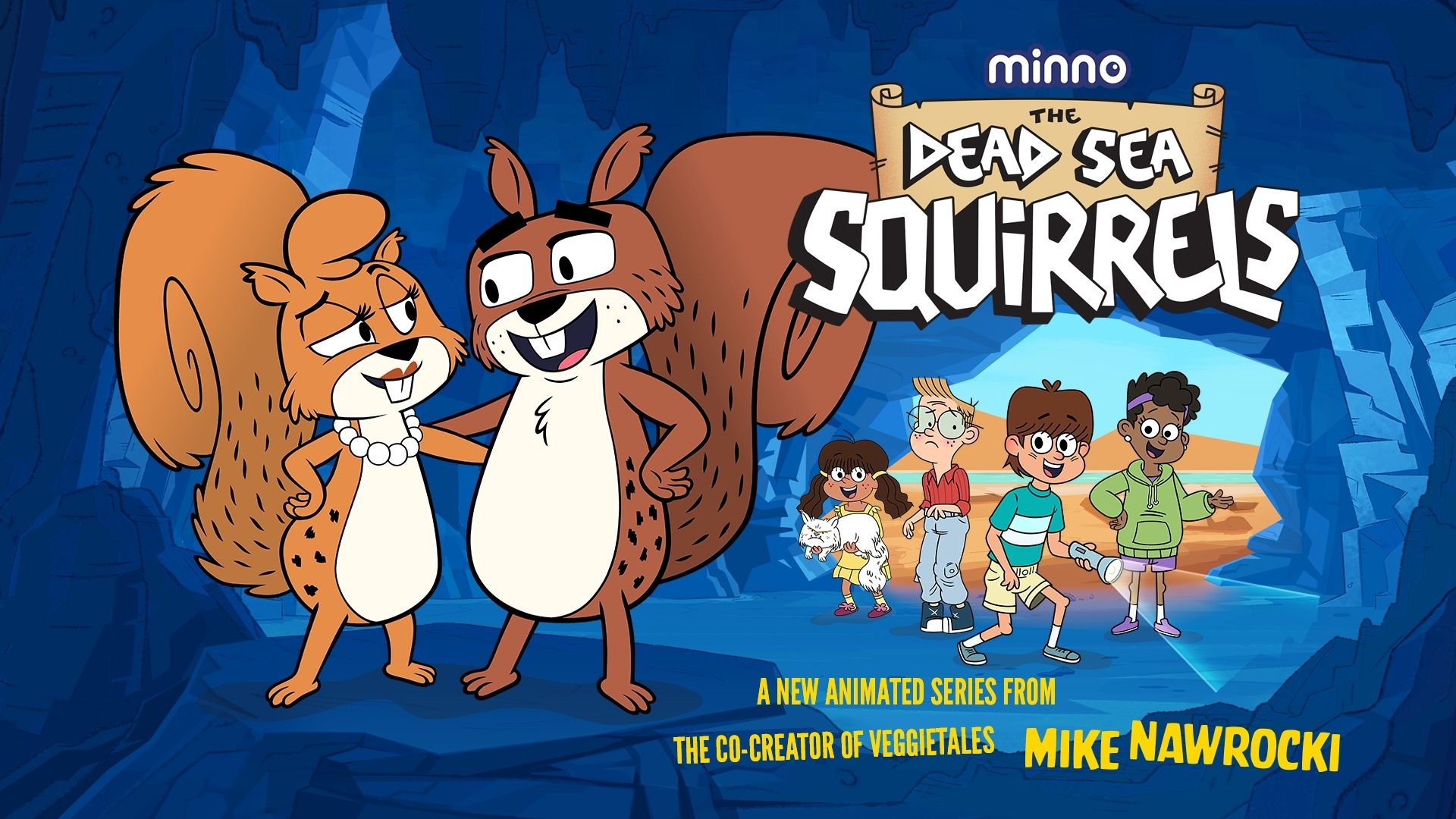 Merle and Pearl, Stars of the animated series "The Dead Sea Squirrels"