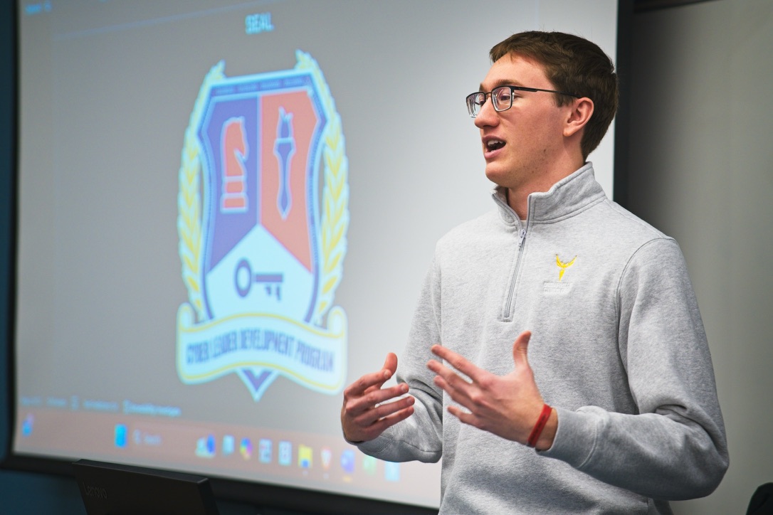 Stephen Reid, a sophomore from Columbus, Ohio, and founder of the CLDP