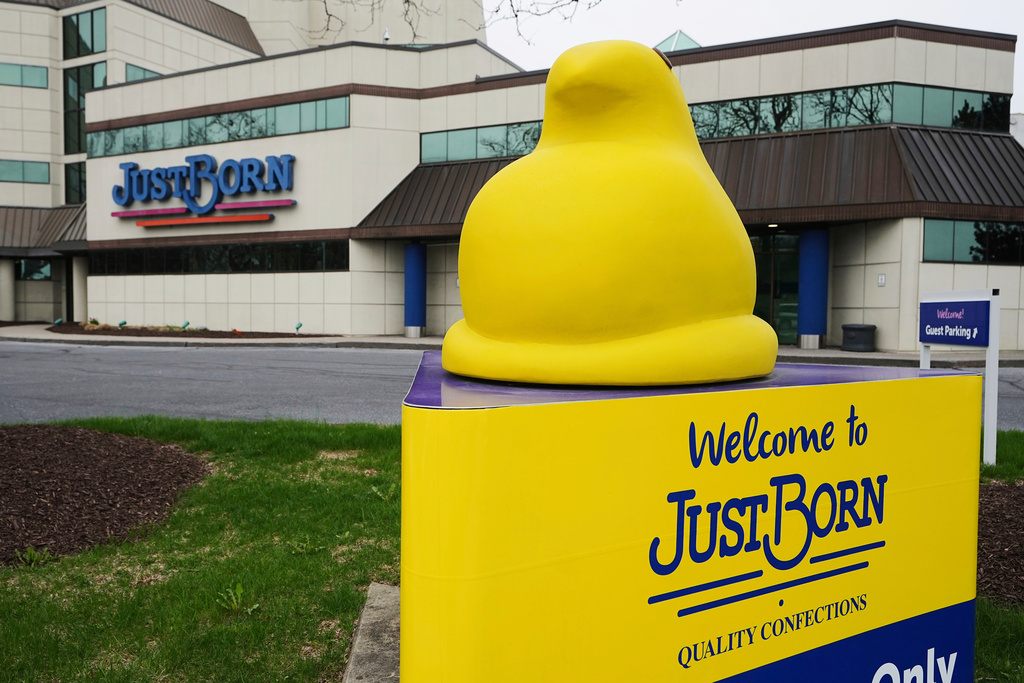 The Just Born factory where Peeps marshmallow treats are made is seen in Bethlehem, Pa.