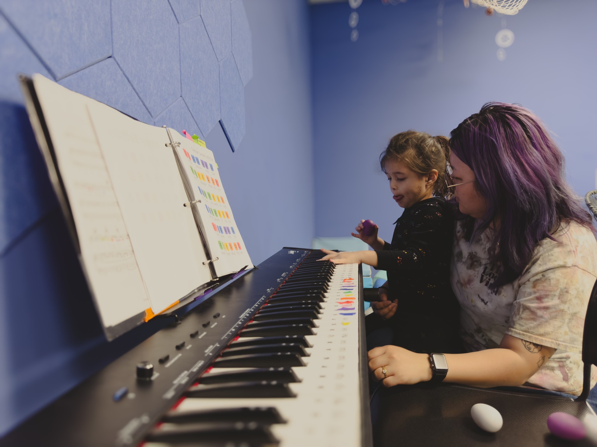 Jubilee Attends Music Therapy, She Is Learning How To Play Piano