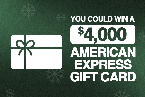 You Could Win A $4,000 American Express Gift Card