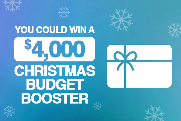 You Could Win A $4,000 Christmas Budget Booster
