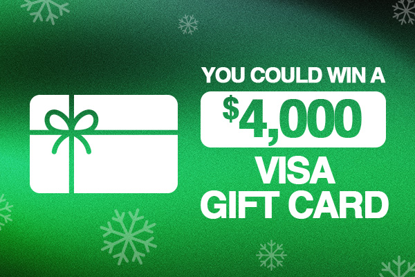 You Could Win A $4,000 Visa Gift Card
