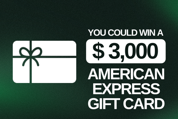 You Could Win A $3,000 American Express Gift Card