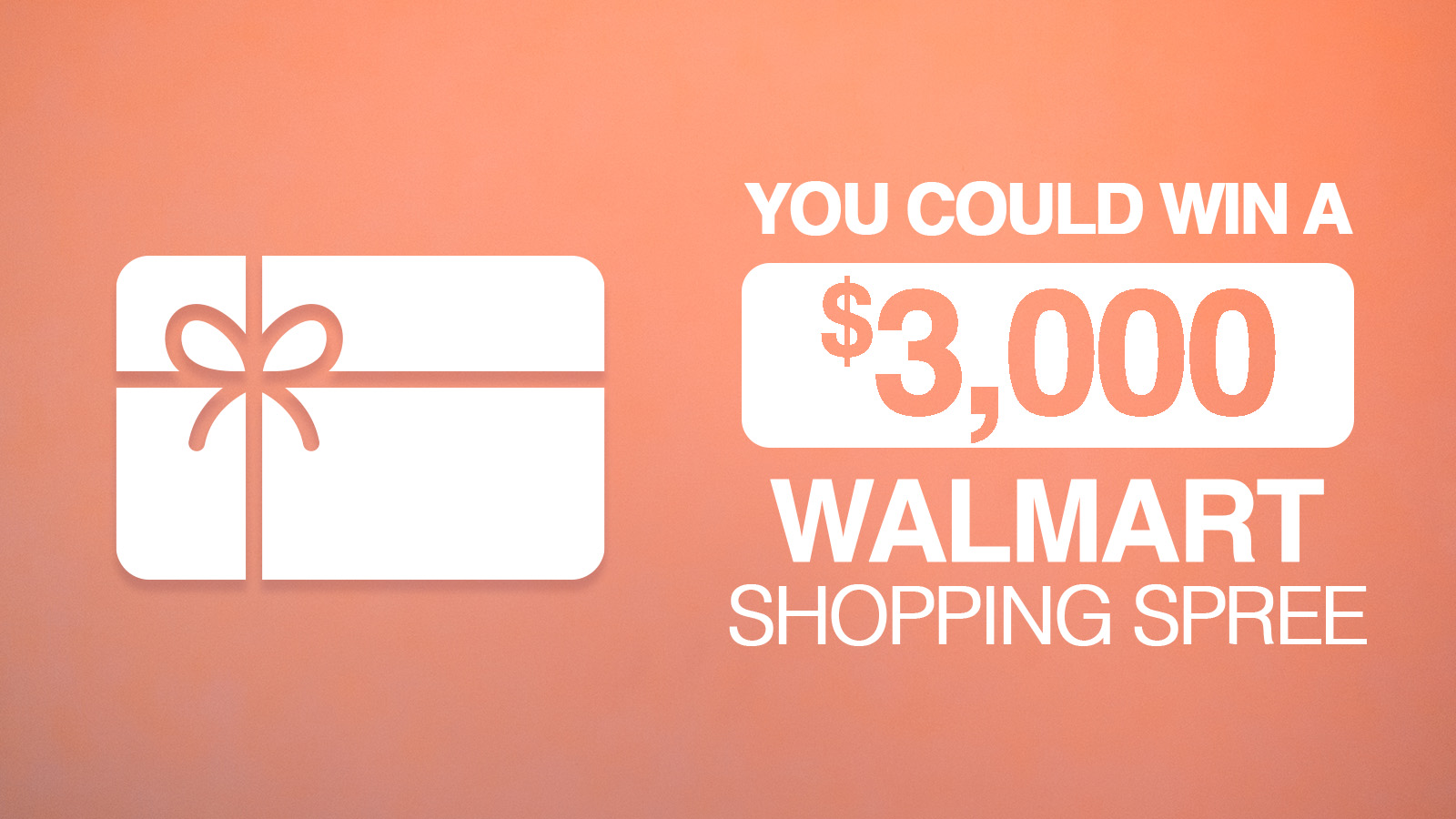 You Could Win A $3,000 Walmart Shopping Spree
