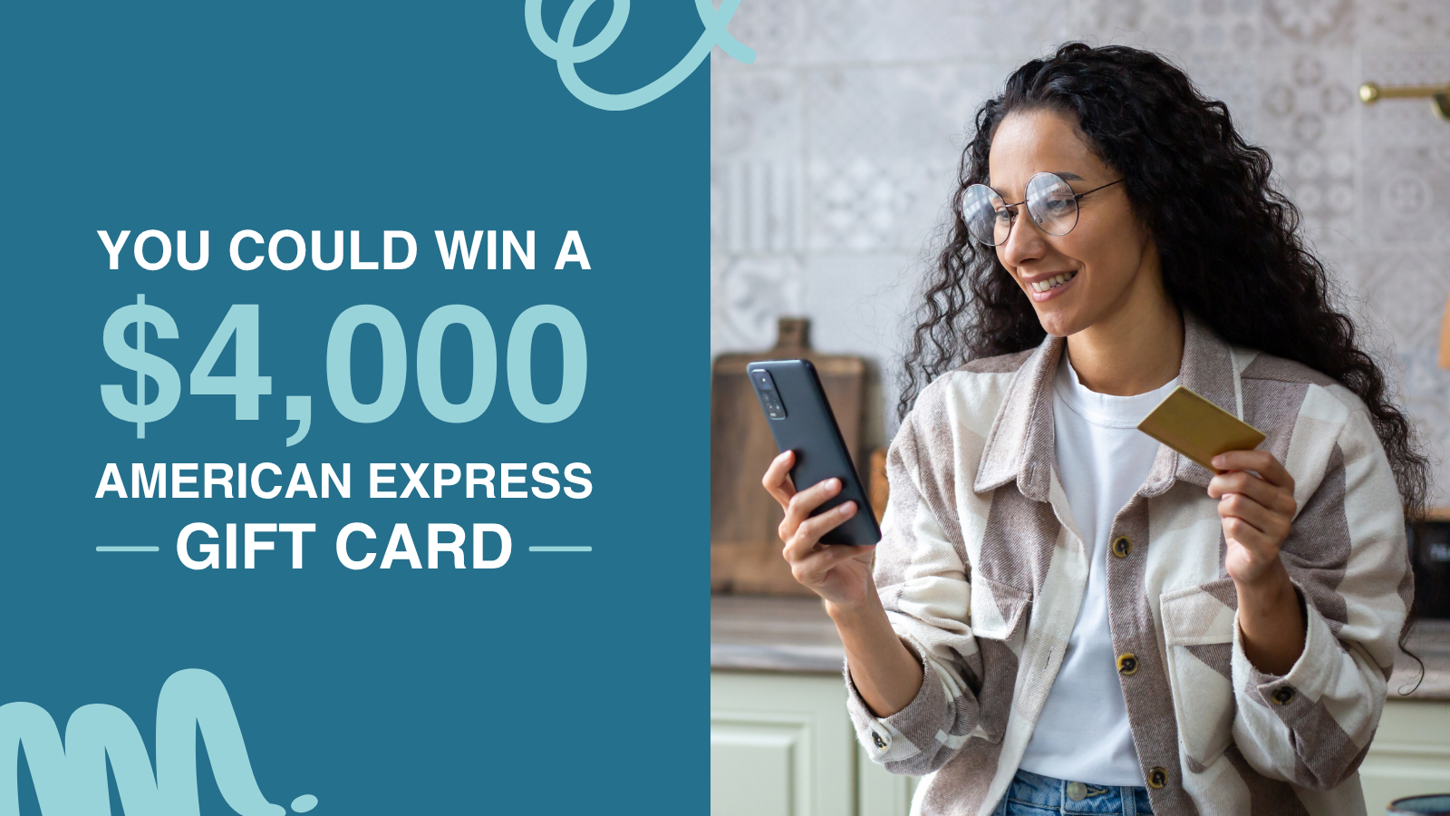 You could win a 4000 dollar American Express gift card