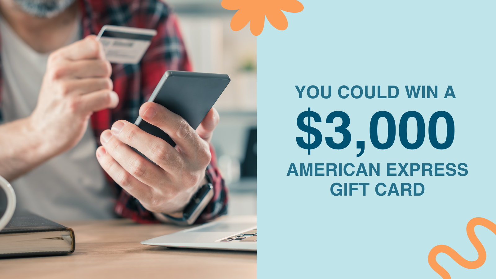 You could win a 3000 dollar American Express gift card