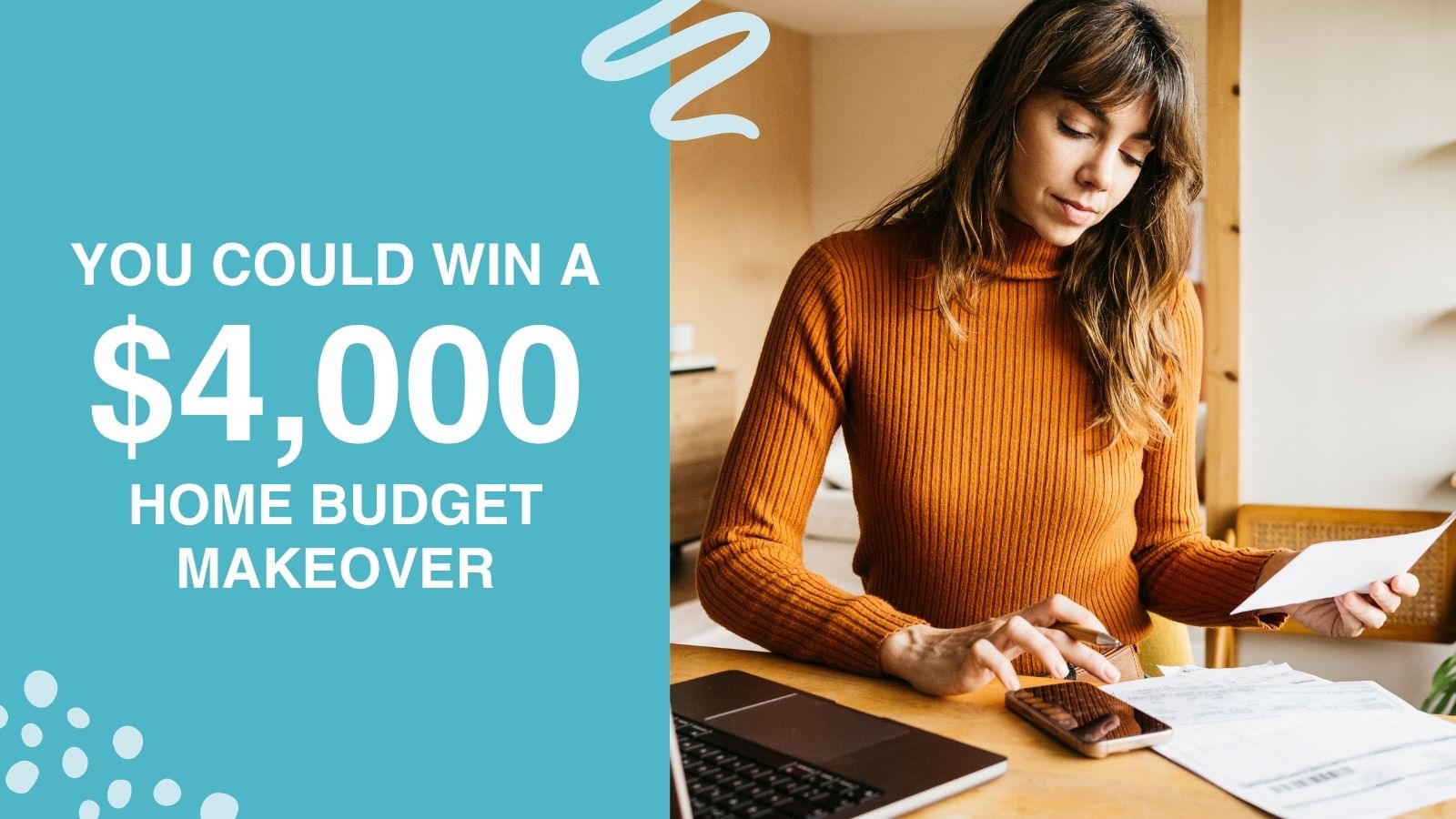 You could win a 4000 dollar home budget makeover