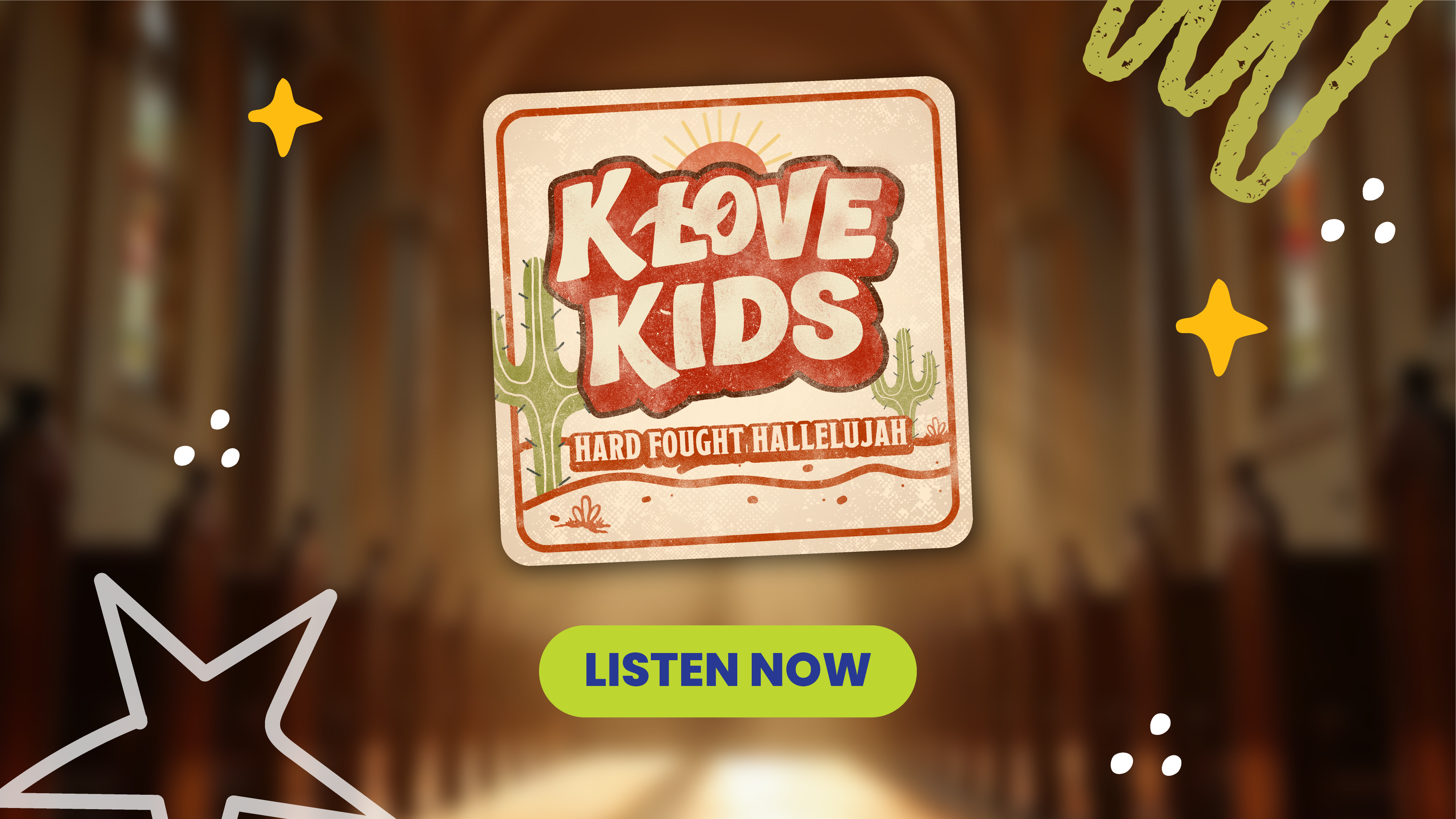 Listen to Hard Fought Hallelujah by K-LOVE Kids