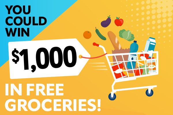 Fill Up Your Cart with $1000 in Free Groceries