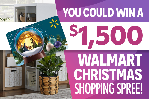 You could Win a $1,500 Walmart Christmas Shopping Spree