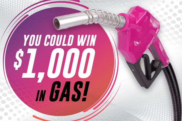 You could win $1000 in Gas