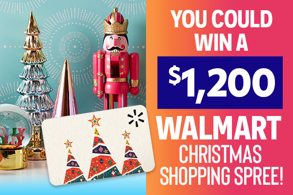 You Could Win A $1,200 Walmart Christmas Shopping Spree