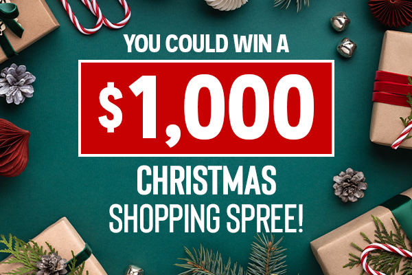 You Could Win A $1,000 Christmas Shopping Spree