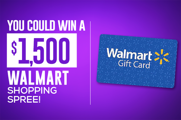 You Could Win A $1,500 Walmart Shopping Spree
