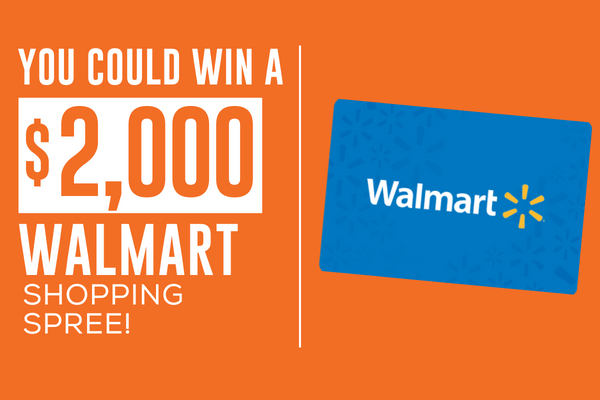 You Could Win a 2,000 Walmart Shopping Spree