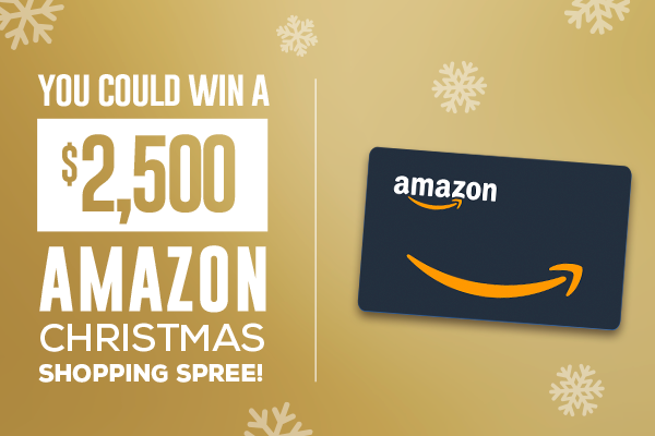 You Could Win A $2,500 Amazon Christmas Shopping Spree