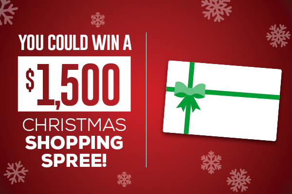You Could Win A $1,500 Christmas Shopping Spree